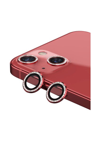 iPhone 13 Kamera Lens Koruyucu Taş Detaylı Cl-06