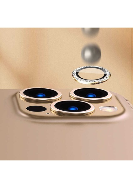 iPhone 13 Pro Max Kamera Lens Koruyucu Taş Detaylı Cl-06