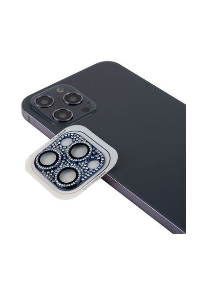 iPhone 13 Pro Max Taşlı Kamera Koruyucu Cl-08