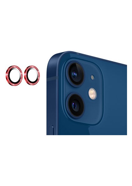 iPhone 11 Kamera Lens Koruyucu Taş Detaylı Cl-06