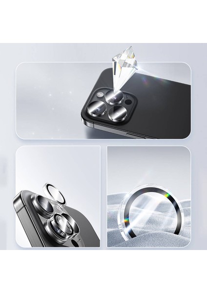 iPhone 16 Plus Lens Koruyucu Antifingerprint Özelikli Cl-15 Temperli Protector