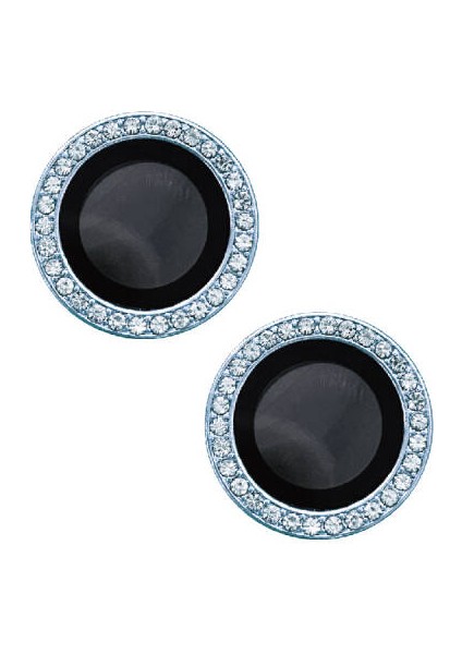 iPhone 15 Kamera Lens Koruyucu Taş Detaylı Cl-06