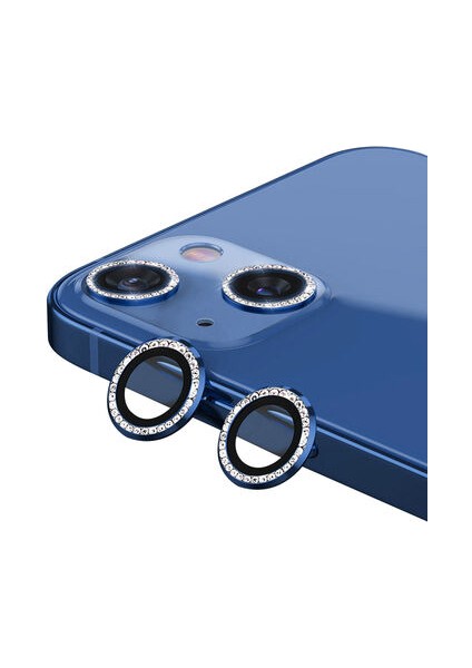iPhone 13 Kamera Lens Koruyucu Taş Detaylı Cl-06