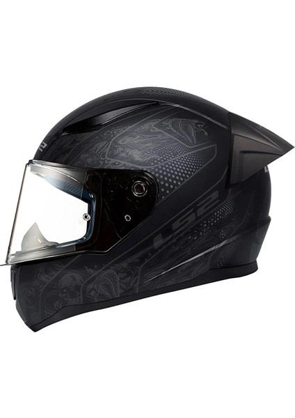 Rapıd Race 2 Crypt Mat Siyah Fullface Motosiklet Kaskı