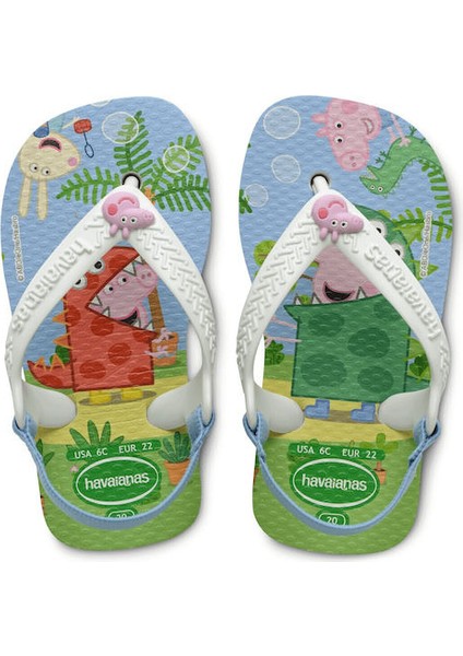Bebek Parmakarası Terlik Baby Peppa Pig White
