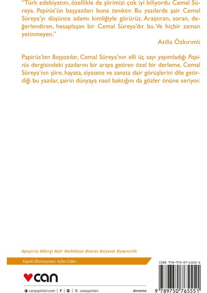 Papirüs’ten Başyazılar - Cemal Süreya