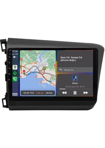 Honda Civic Fb7 Android Multimedya Sistemi (2012-2016) modelleri