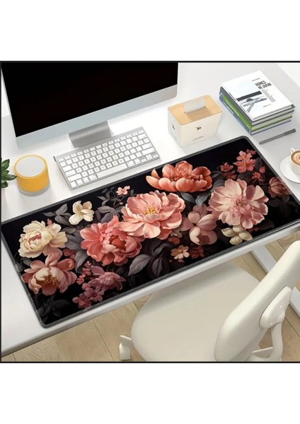 70X30 cm Bahar Çiçeği Temalı Kaydırmaz Taban Speed Yüzey Oyuncu Mouse Pad Gaming
