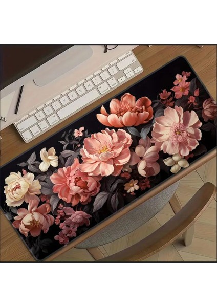 70X30 cm Bahar Çiçeği Temalı Kaydırmaz Taban Speed Yüzey Oyuncu Mouse Pad Gaming