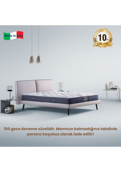 Magnicool 10 Firm 5 Bölge Destekli Ortopedik Memory Foam Yatak | Antı Yapısı ile Lüks ve Sağlığın Buluştuğu Nokta | Made In Italy