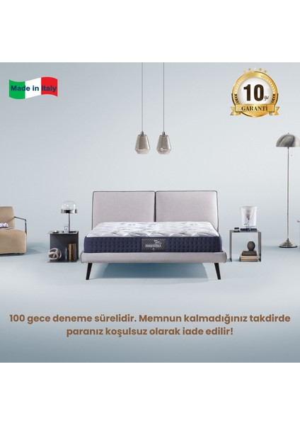 Magnicool 10 Firm 5 Bölge Destekli Ortopedik Memory Foam Yatak | Antı Yapısı ile Lüks ve Sağlığın Buluştuğu Nokta | Made In Italy