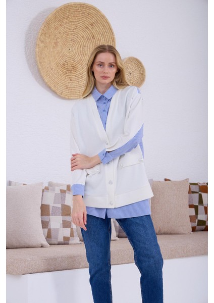 Moodbasıc Hırka Görünümlü Düğmeli Tunik modelleri