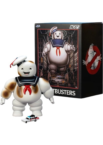 Nano Scene Ghostbusters Stay Puft 15 cm Figür ve Nano Ecto 1 Araç 4 cm