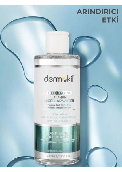 Exfoliating Aha+Bha+ Niacinamide Micellar Makyaj Temizleme Suyu 400 ml