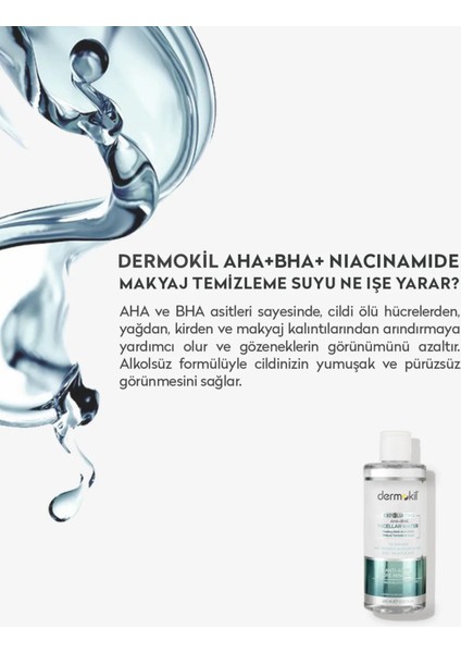 Exfoliating Aha+Bha+ Niacinamide Micellar Makyaj Temizleme Suyu 400 ml
