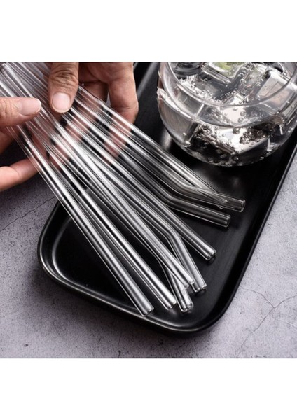 Isıya Dayanıklı Cam Pipet, 6'lı Cam Eğik Pipet