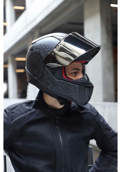 Rapid 2 Takaroa Mat Siyah Kask