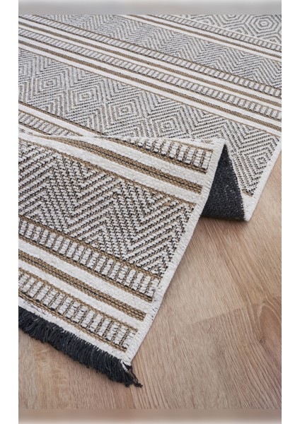 Halı Gloria 4001 Ekru Antibakteriyel Yıkanabilir Kaliteli Modern Şık Kilim