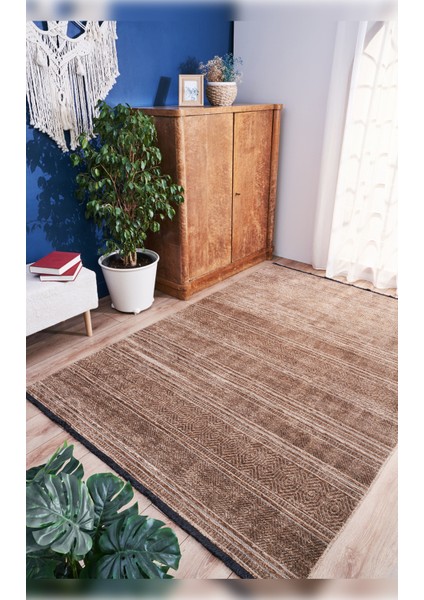 Halı Gloria 4002 Bej Antibakteriyel Yıkanabilir Kaliteli Modern Şık Kilim