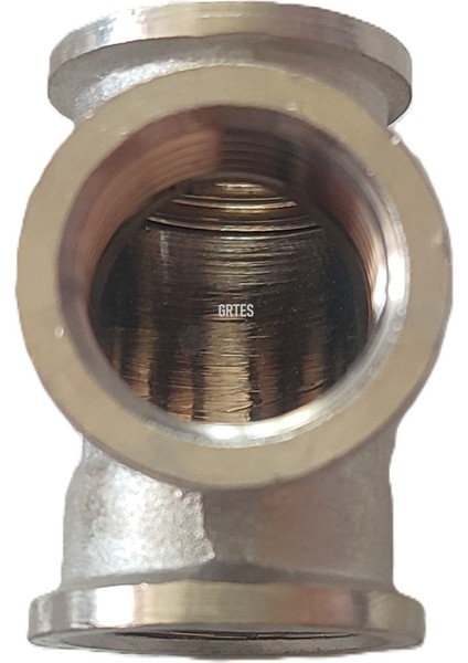 1/2" DN15 İç Dişli Sarı/krom Te (Dişi) - Chrome Tee