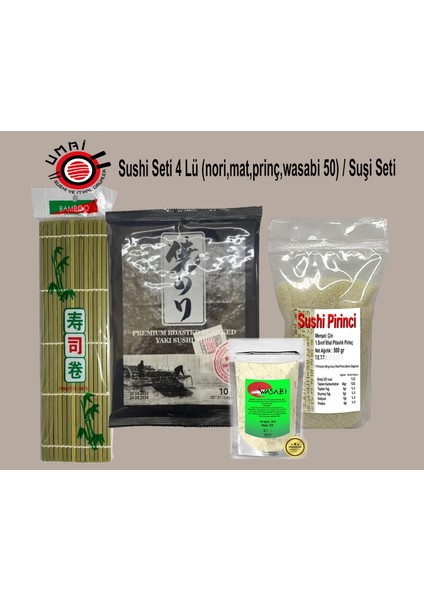 Sushi Seti 4 Lü/ Suşi Seti