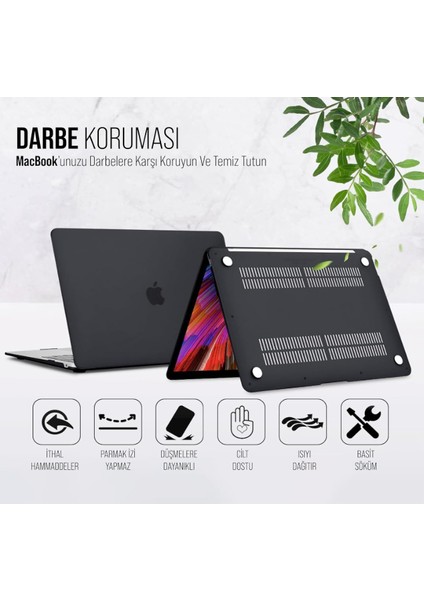 Macbook Pro 14.2 2021 Polikarbon Koruyucu Buzlu Kapak