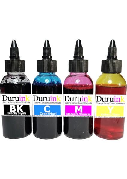 Duruınk Canon PG-510 CL-511 Uyumlu Kartuş Dolum Seti 4X100ML