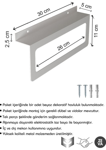 Metal Duvara Monte Havluluk - Şık ve Dayanıklı Tasarım Banyo ve Mutfak Düzenleyici