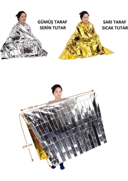 5 Adet Acil Durum Ilk Yardım Battaniyesi Deprem Termal Battaniye fiyatları