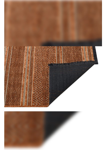 Halı Gloria 4006 Kiremit Antibakteriyel Yıkanabilir Kaliteli Modern Şık Kilim