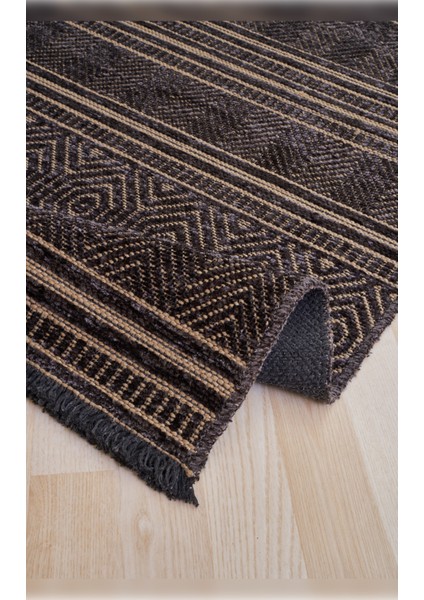 Halı Gloria 4004 Antrasit Yıkanabilir Kaliteli Modern Şık Kilim