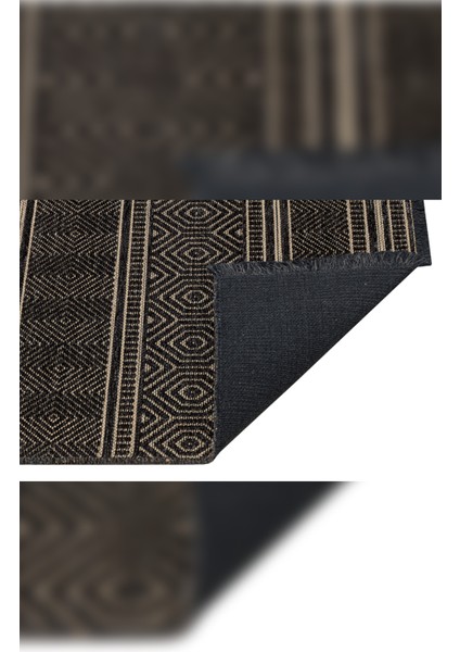 Halı Gloria 4004 Antrasit Yıkanabilir Kaliteli Modern Şık Kilim