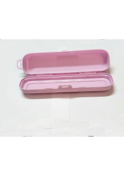 Pembe Multi Renkli Kapaklı Kalemlik Kutusu - Çanta Içi Saklama - Diş Fırçası - Makyaj Fırçası Kutu fırsatları