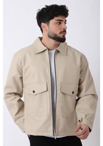 Torba Cepli Yakalı Suni Deri Mont Pldp 2997_50444 modelleri