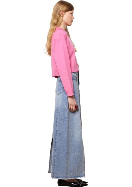 Uzun Denim Etek