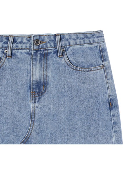 Uzun Denim Etek