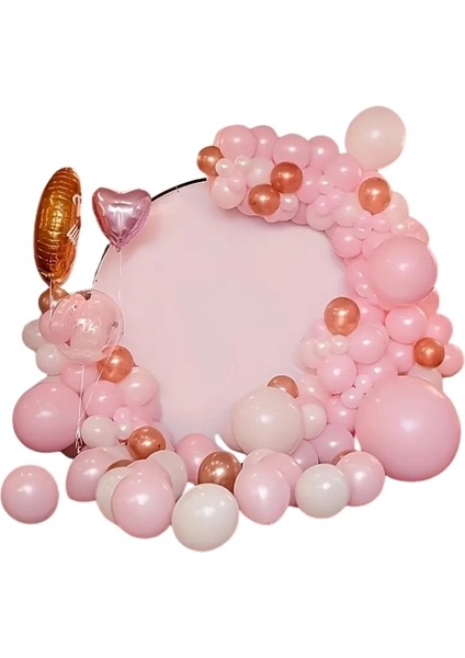30’lu Pastel Pembe Lateks Balon Seti Doğum Günü Balon Zinciri modelleri