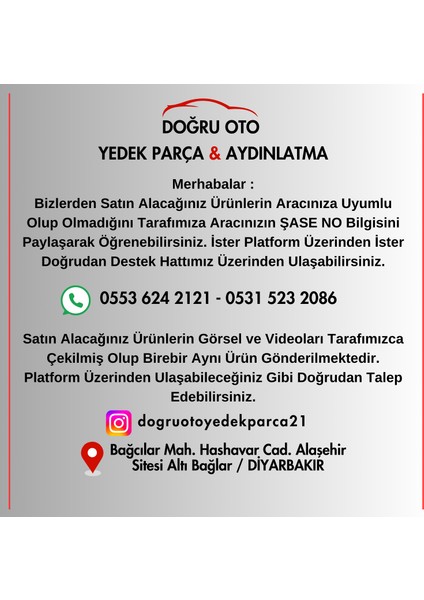 Depo Renault Megane 2 Arka Sağ Stop Duysuz 2003-2005 Model Uyumlu