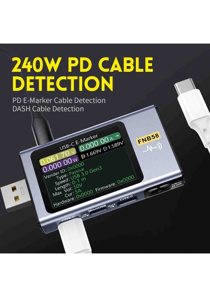 FNB58 USB Hızlı Şarj Test Cihazı