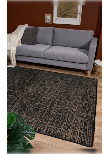 Halı Gloria 4015 Antrasit Antibakteriyel Yıkanabilir Kaliteli Modern Şık Kilim