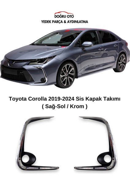 Toyota Corolla Sis Yuvası Için Krom Kapak - Çerçeve 2019-2024 Model Uyumlu