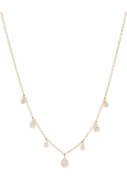 Zirkon Taşlı Gold Kolye