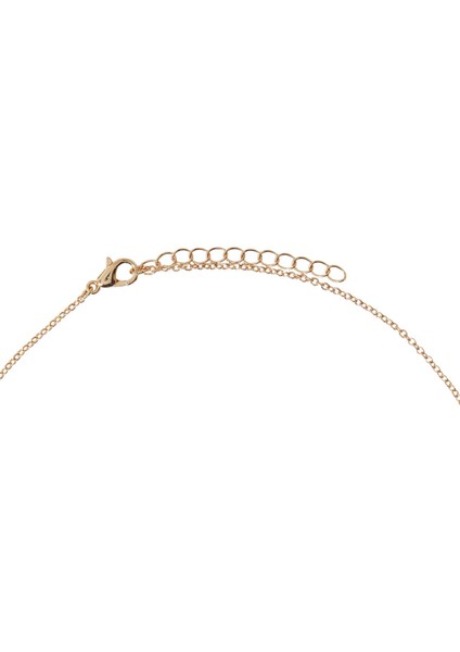 Zirkon Taşlı Gold Kolye