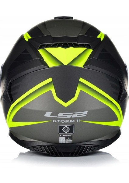 Storm 2 Nerve Neon Sarı Kapalı Motosiklet Kaskı Gold Camlı modelleri