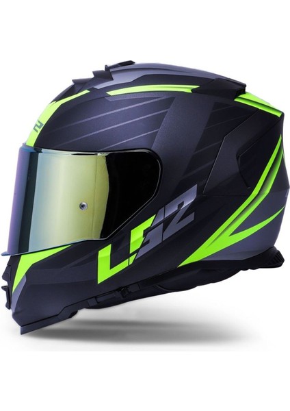 Storm 2 Nerve Neon Sarı Kapalı Motosiklet Kaskı Gold Camlı indirimleri