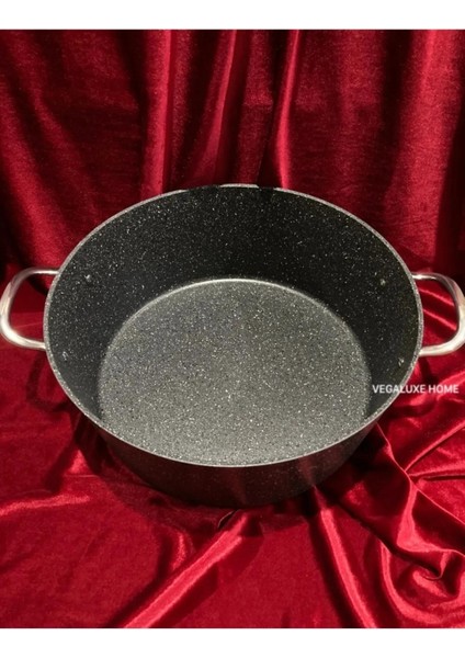 Granit Endüstriyel Derin Tencere 34 cm Gri