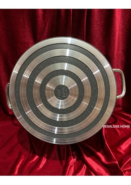 Granit Endüstriyel Derin Tencere 34 cm Gri