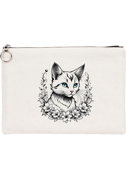 Tattoo Tablet/portföy Çanta - Astarlı 30X21 cm Beyaz