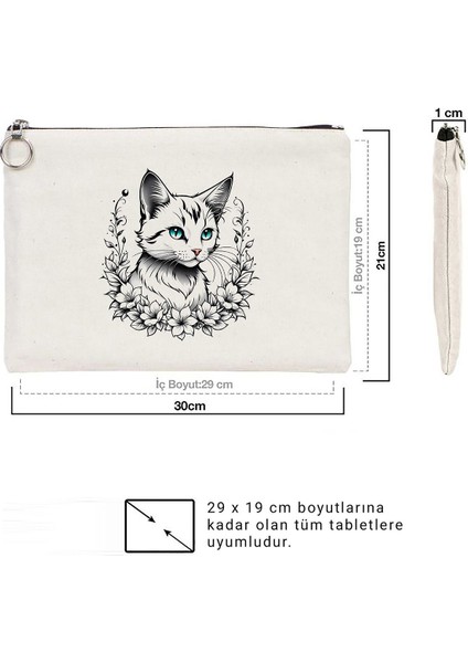 Tattoo Tablet/portföy Çanta - Astarlı 30X21 cm Beyaz modelleri