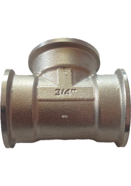 3/4" DN20 Iç Dişli Sarı/krom Te (Dişi) - Chrome Tee fırsatları